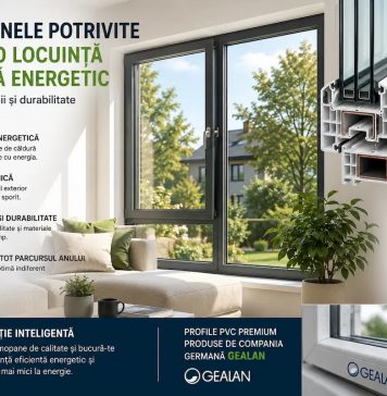 Cum alegi termopanele potrivite pentru o locuință eficientă energetic Locuință modernă cu ferestre termopan eficiente energetic și profil PVC premium Gealan pentru izolare termică și confort sporit